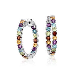 Blue Nile Multi-Gem Earrings